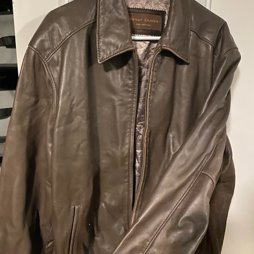 Reilly Olmes Collection Genuine Men’s Leather Jacket View 3